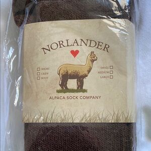 Norlander Alpaca Sock Company Brown Socks